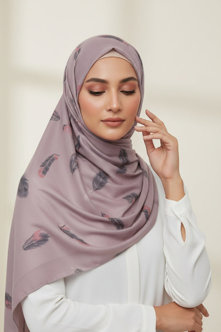 Bush Printed Lawn - Lavender