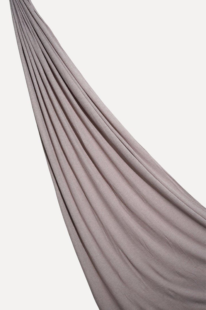Textured Rib Jersey Hijab - Lavender