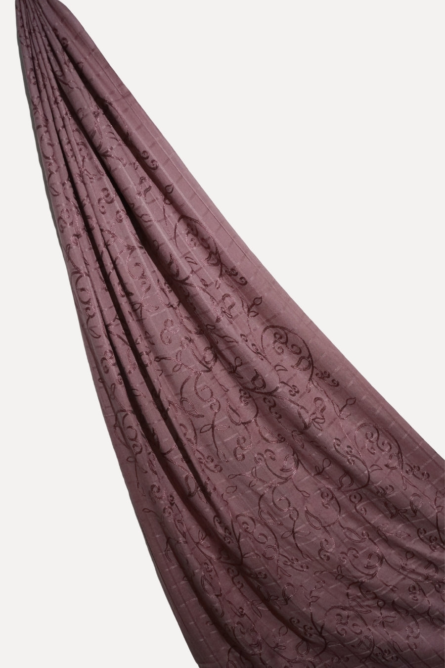 Checkered Embroidery Lawn - Lavender