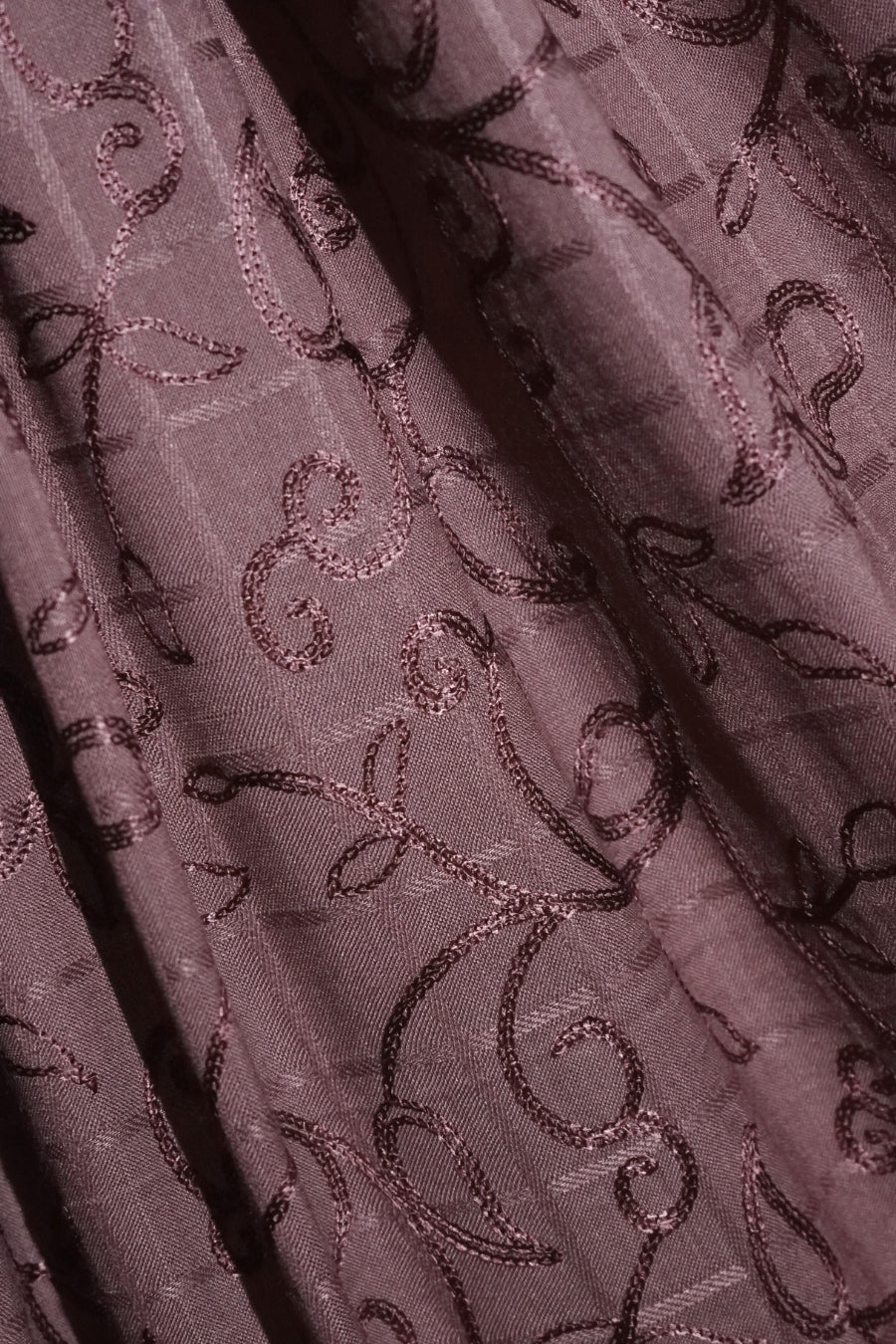 Checkered Embroidery Lawn - Lavender