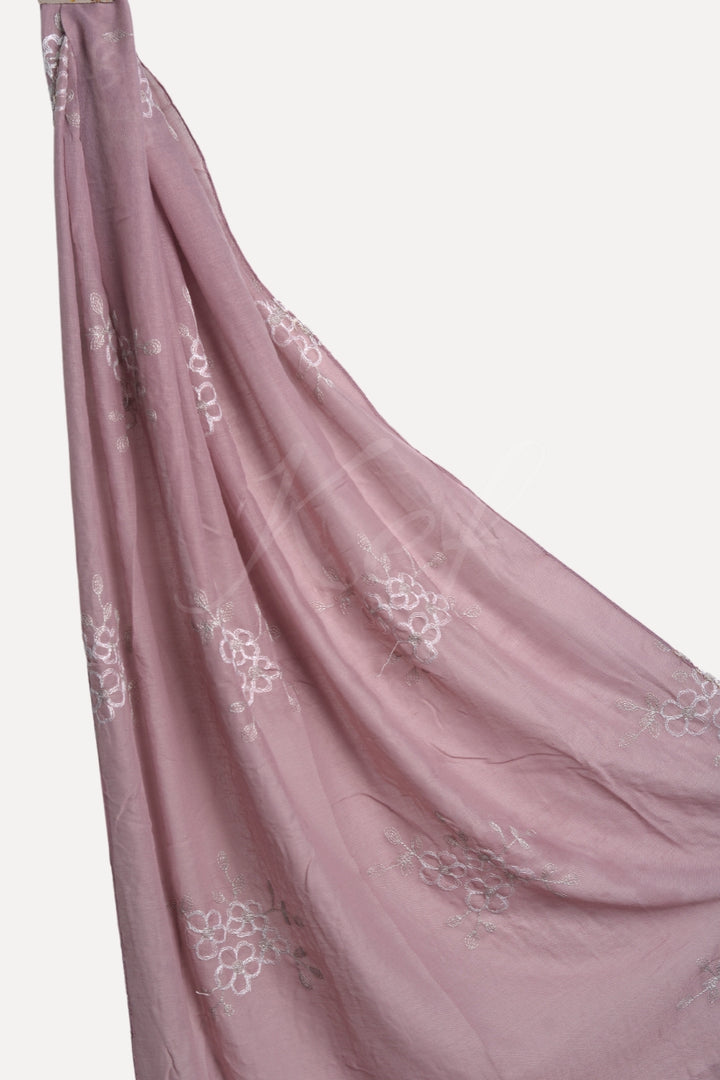 Alyssum Embroidery Lawn Hijab - Lavender