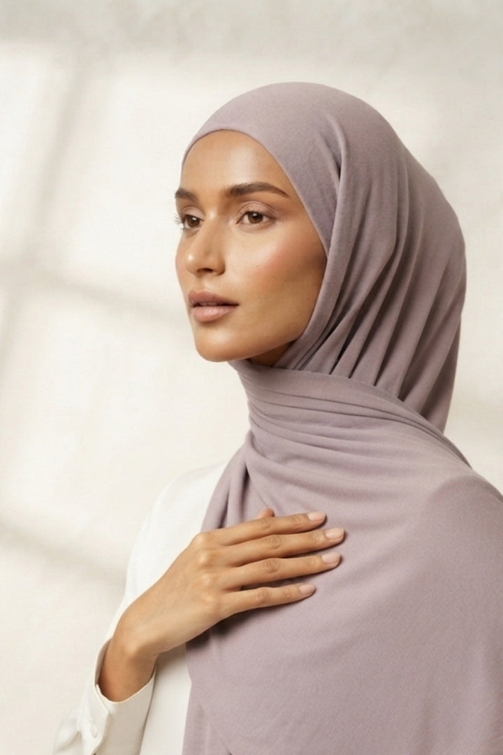 Plain Jersey Hijab - Lavender