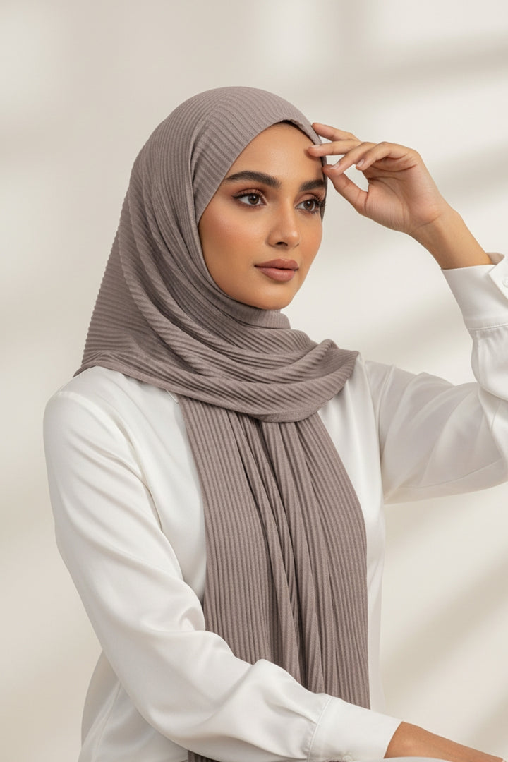 Crinkle Lawn Hijab - Lavender