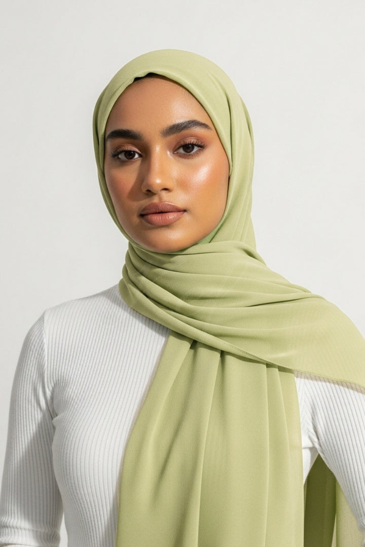 Georgette Hijab - Lemon