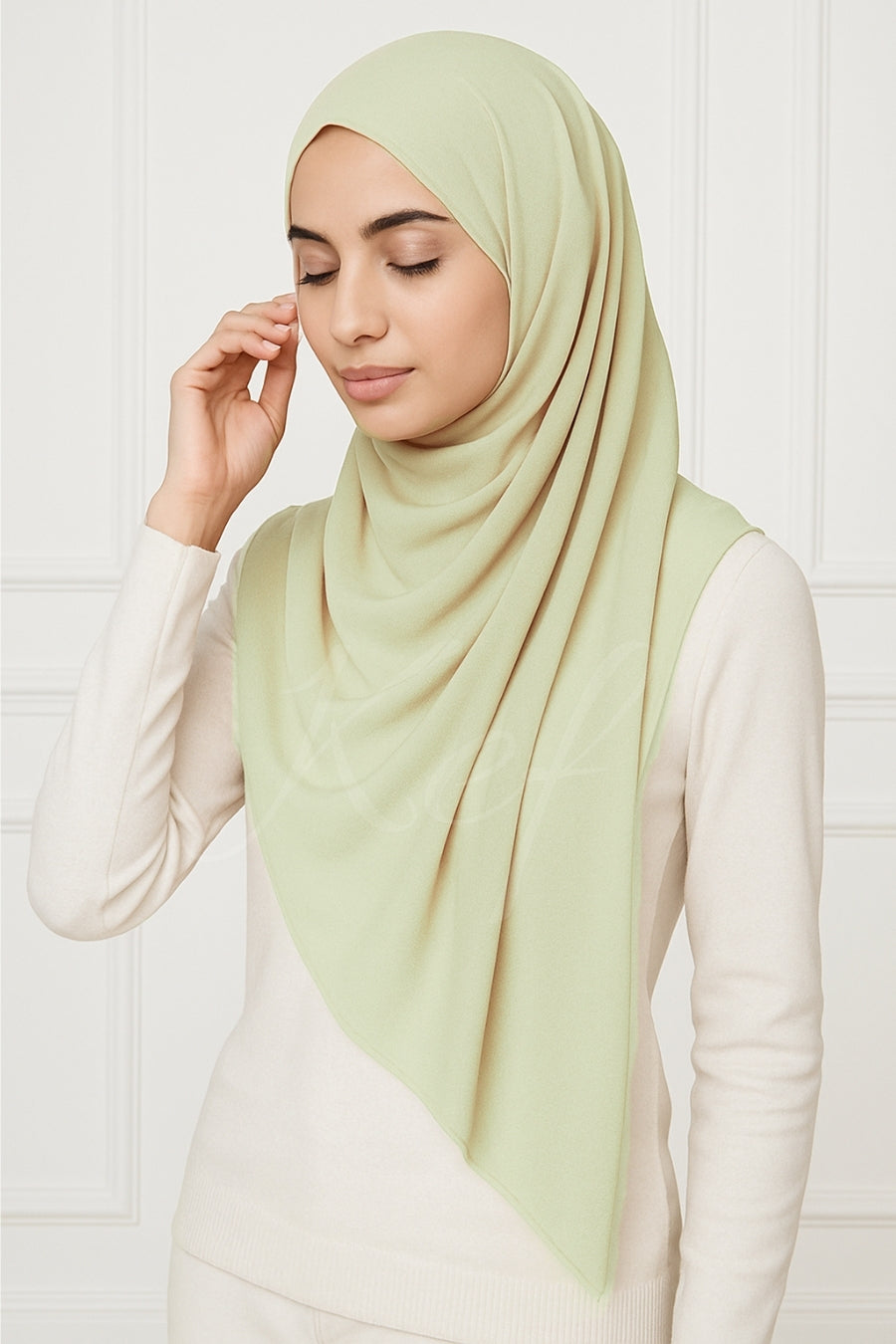 Georgette Hijab - Lemon