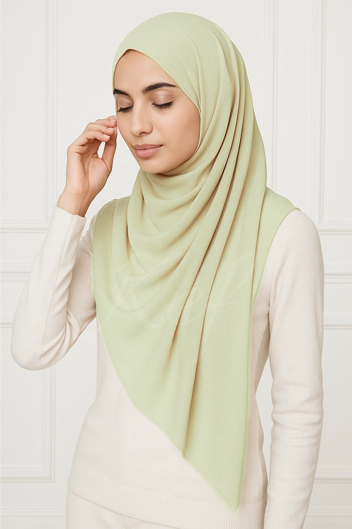 Georgette Hijab - Lemon