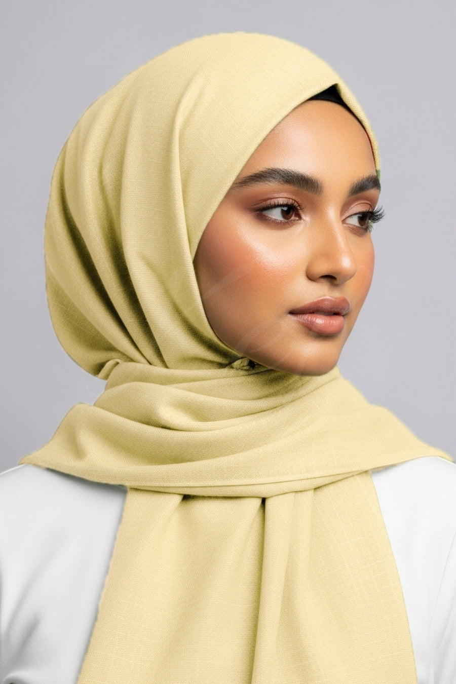 Turkish Lawn Hijab - Lemon