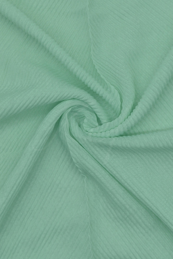 Crinkle Lawn Hijab - Light Mint Green