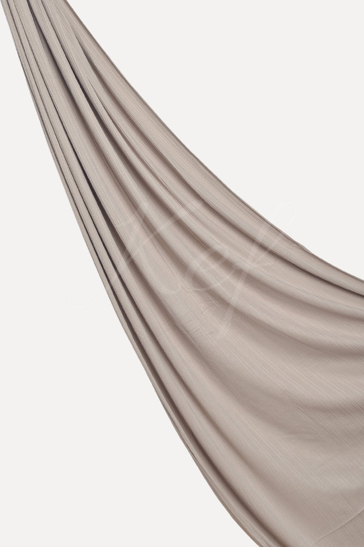 Bamboo Jersey Hijab - Light Taupe