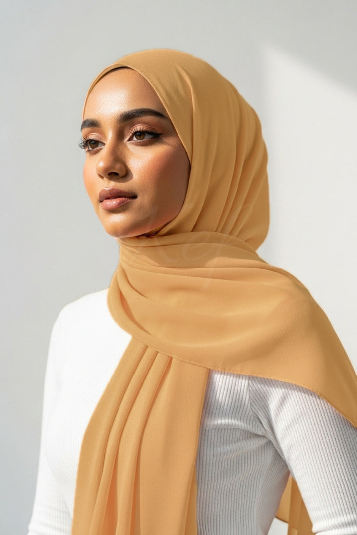 Georgette Hijab - Cafe Gold