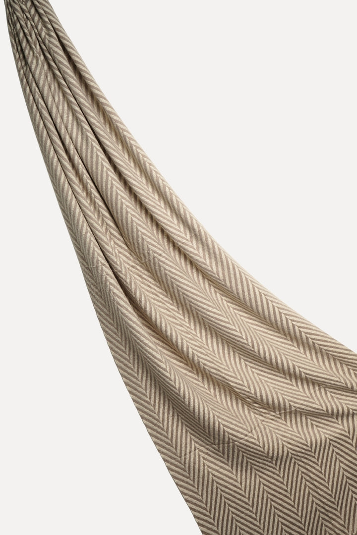 Patterned Cashmere - Light Taupe