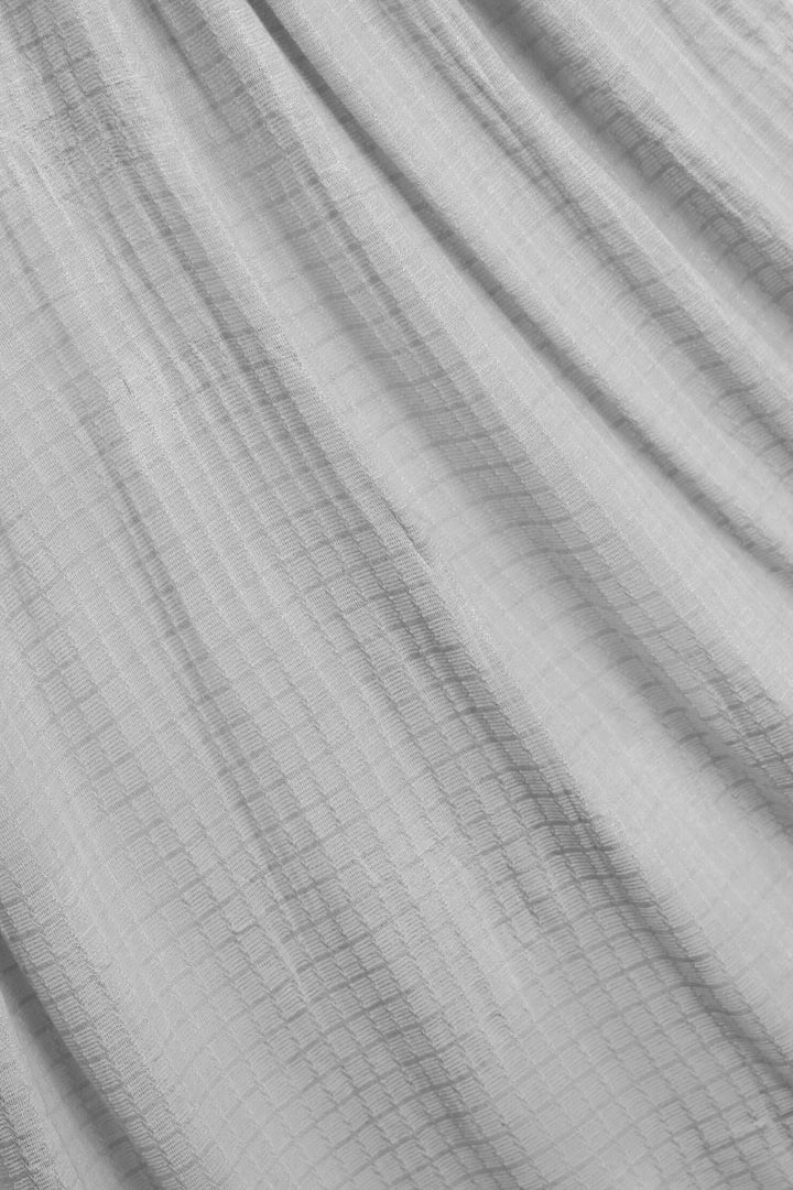 Checkered Jersey Hijab - Light Taupe