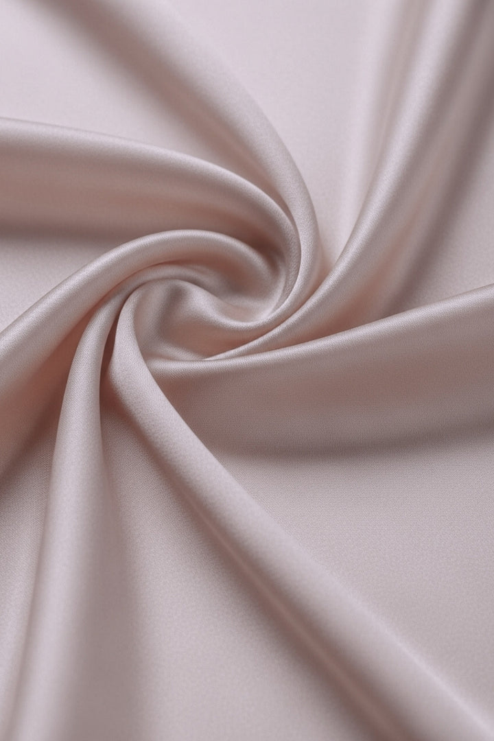 Plain Silk Hijab - Light Taupe