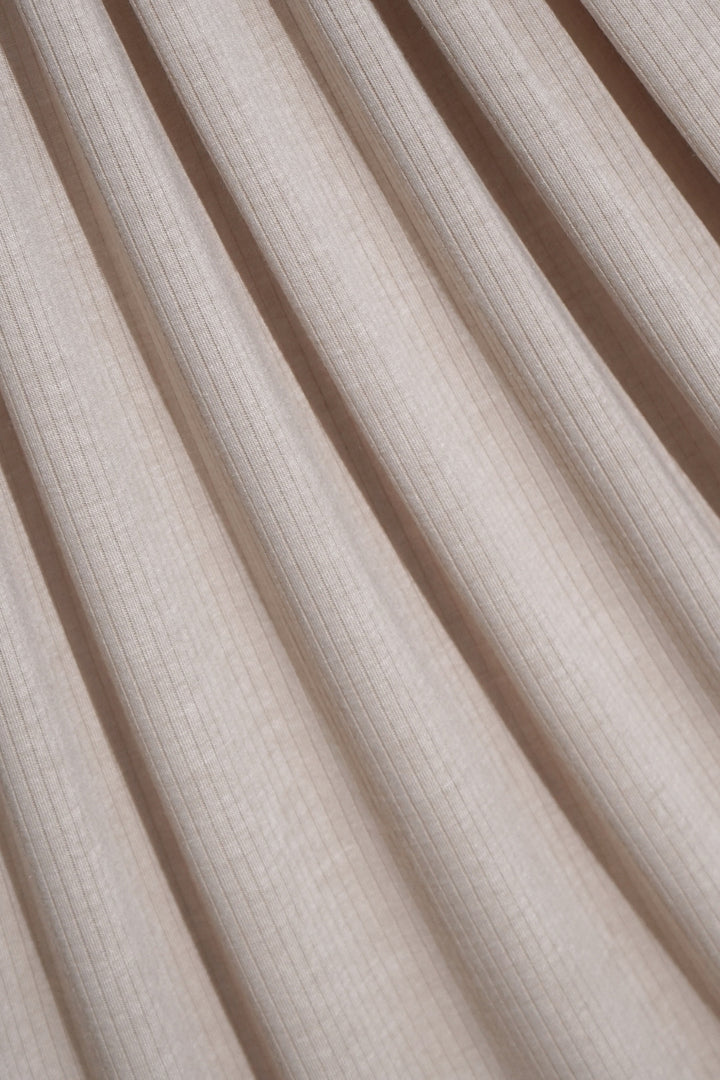Ribbed Jersey Hijab - Light Taupe