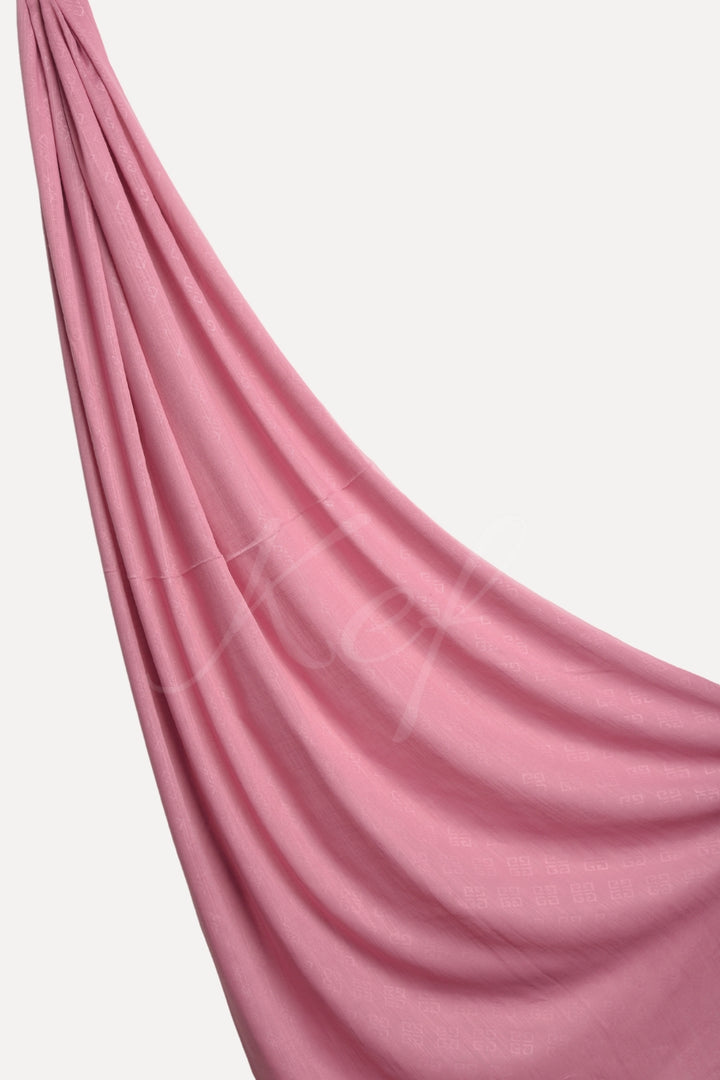 Monogram Turkish Lawn Hijab - Lilac