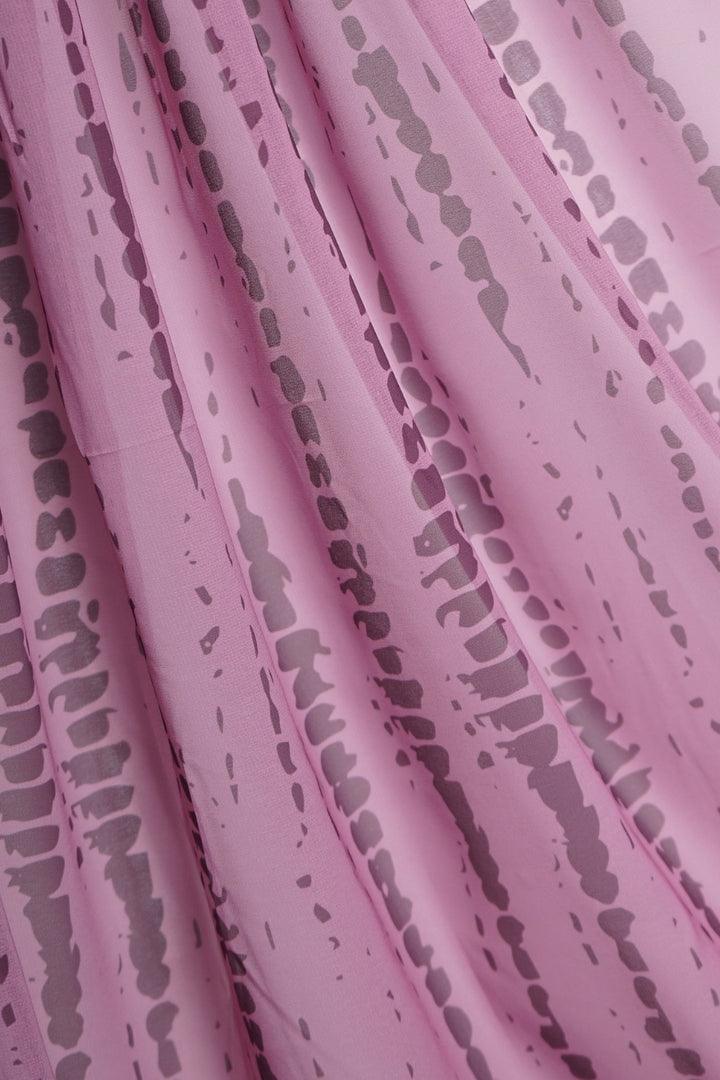 Tiedye Print Chiffon Hijab - Lilac