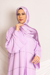 Lilac Studded Abaya