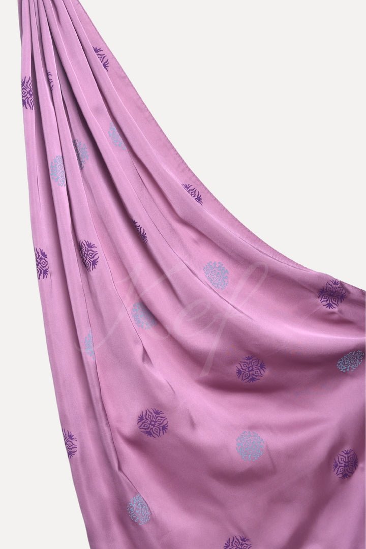 Block Print Silk - Lilac