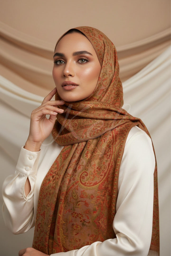 Printed Cashmere Nobel Hijab - Lumis