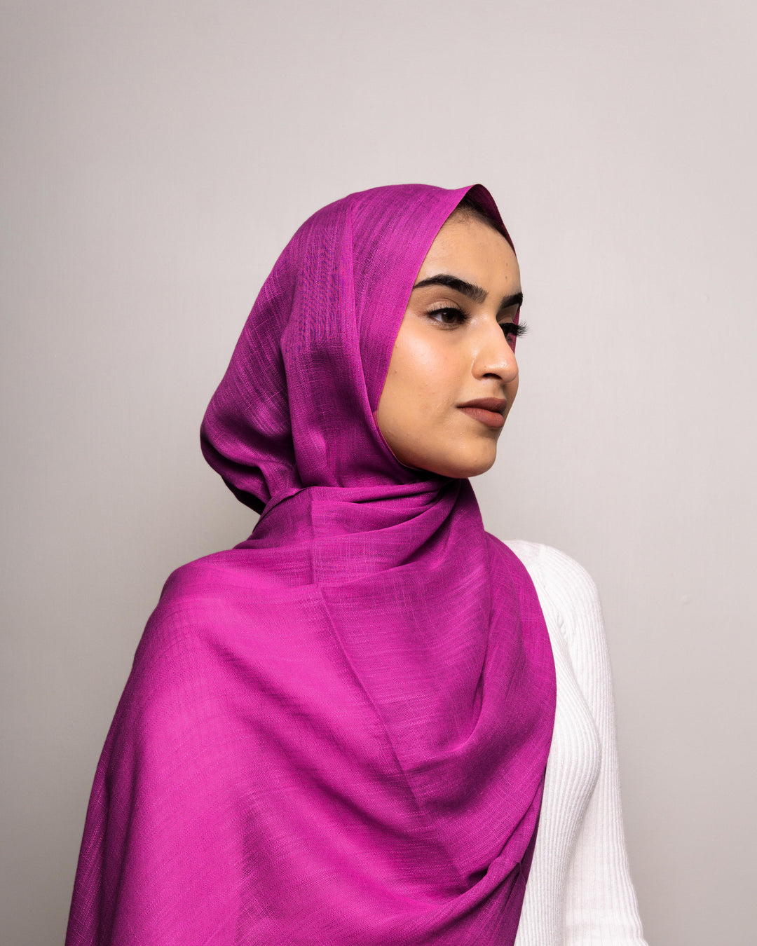 Turkish Lawn Hijab - Magenta