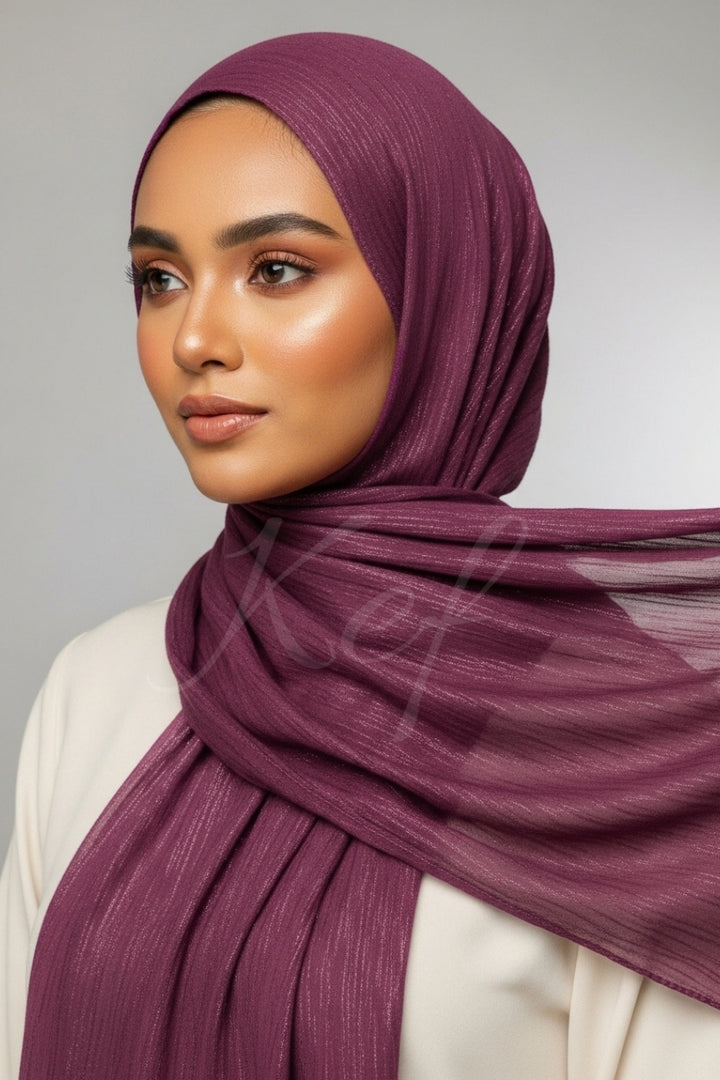 Luxe Chiffon Hijab - Magenta