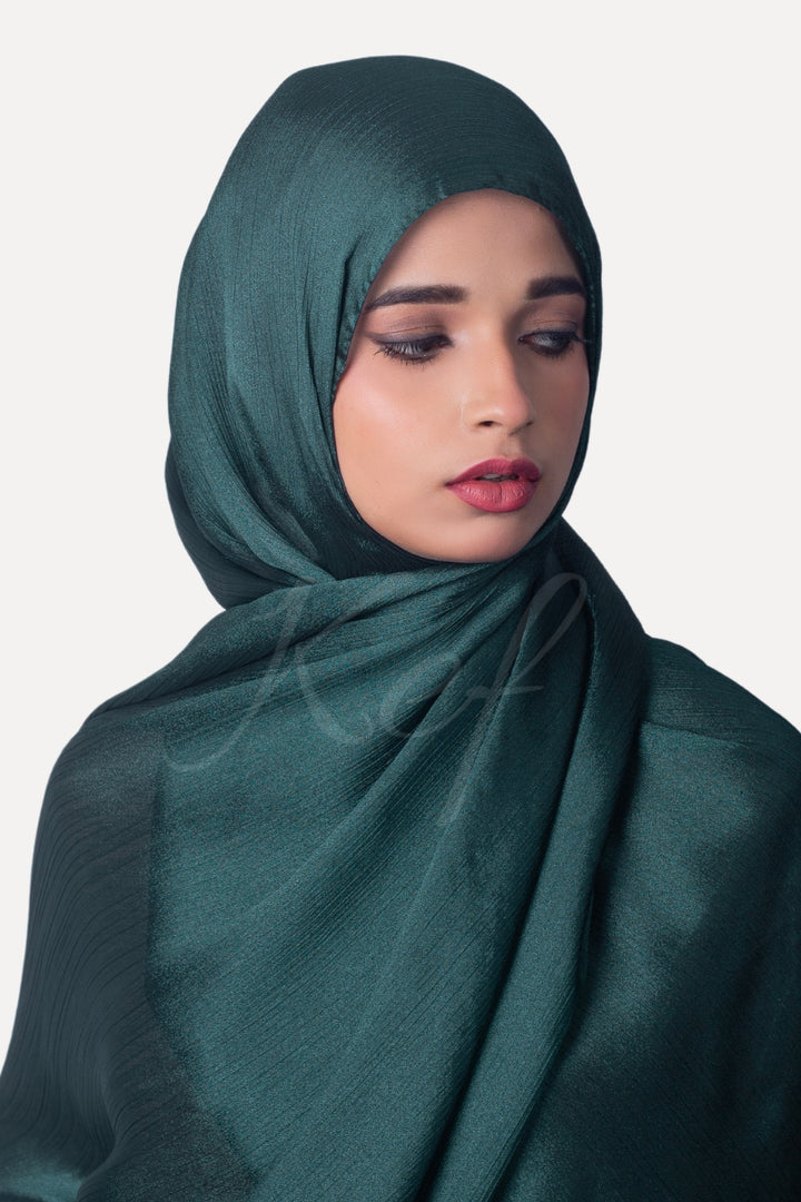 Crinkle Chiffon Hijab - Majestic (Shimmer)