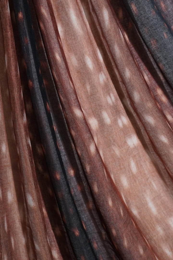 Printed Viscose Modal Hijab - Maple Dusk