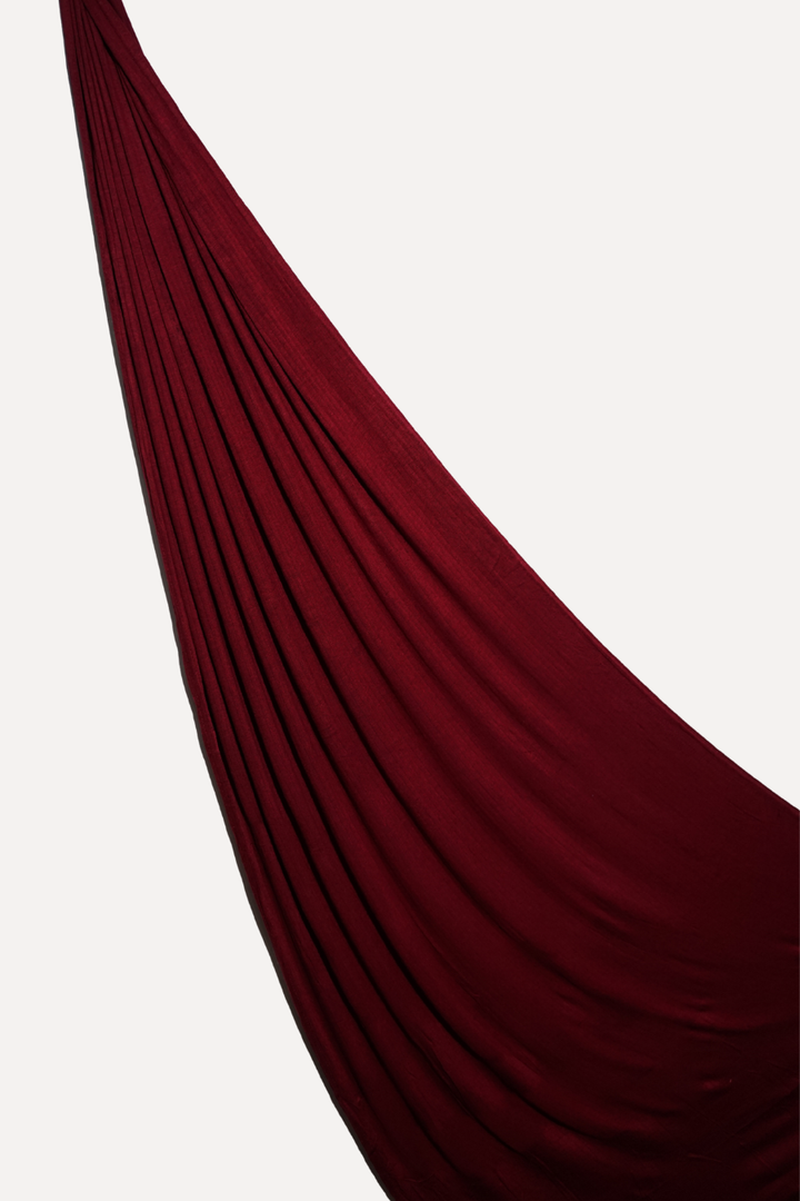 Micro Rib Jersey - Maroon
