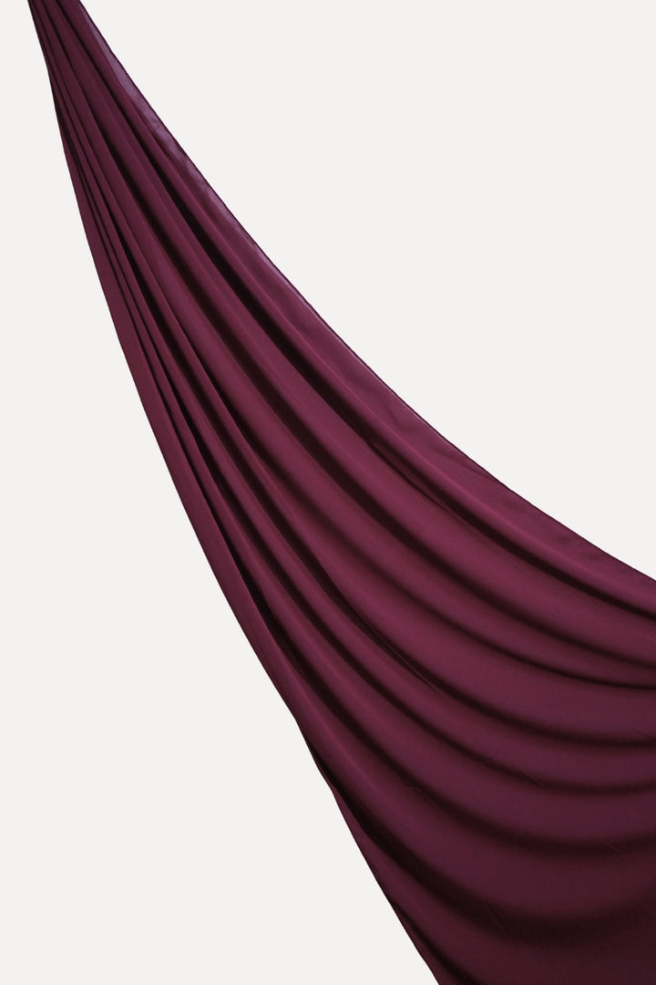 Textured Chiffon - Maroon