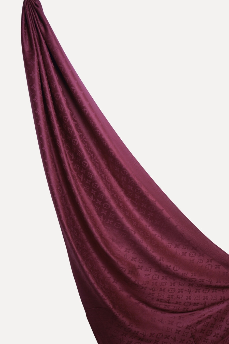 LV Cashmere Hijab -  Maroon