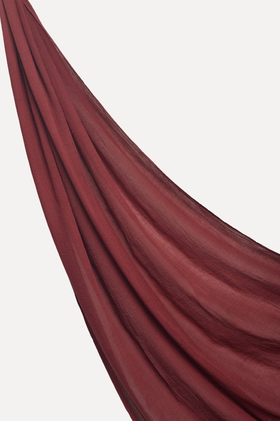 Soft Crumpled Lawn Hijab - Maroon