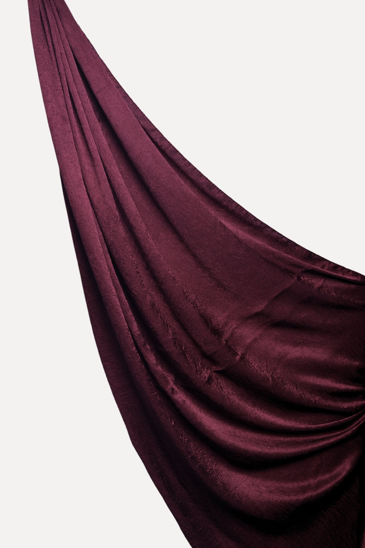 Crepe Textured Chiffon - Maroon