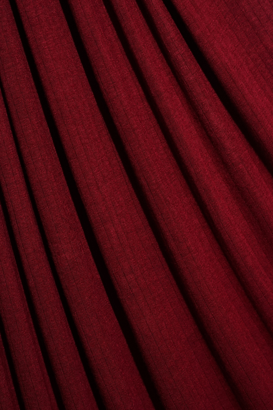 Micro Rib Jersey - Maroon