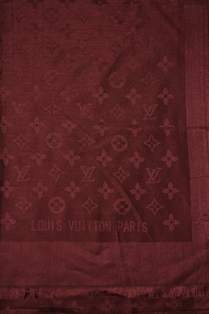 LV Cashmere Hijab -  Maroon
