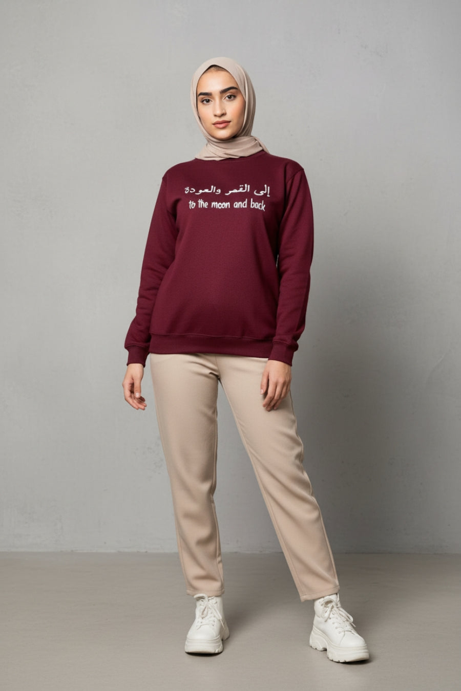 Sweatshirt - Maroon (To the moon)