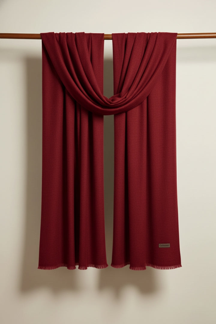 Winter Shawl - Maroon