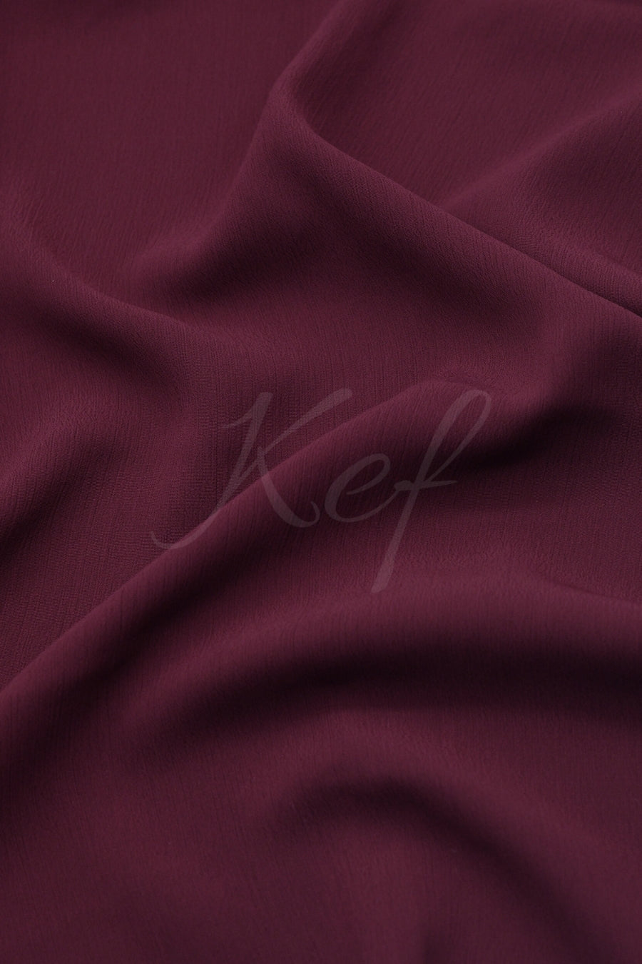 Textured Chiffon - Maroon