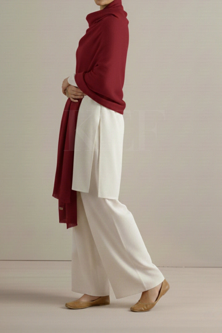 Winter Shawl - Maroon