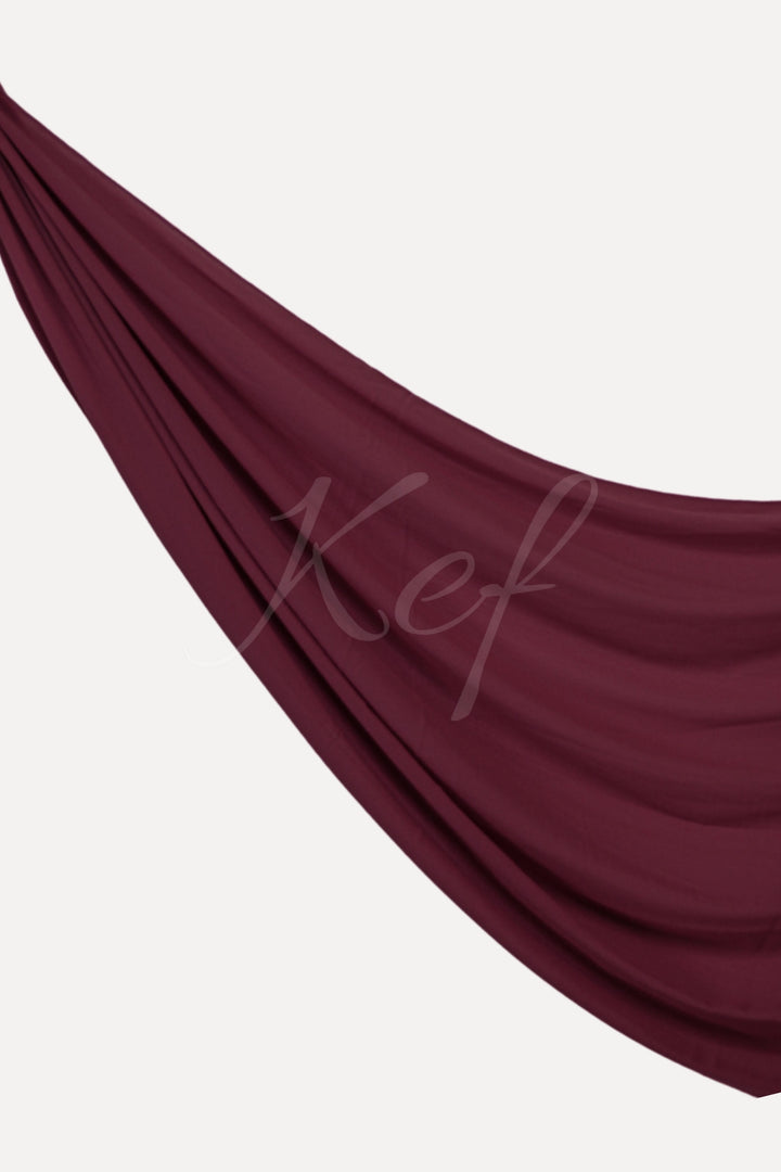 Textured Chiffon - Maroon