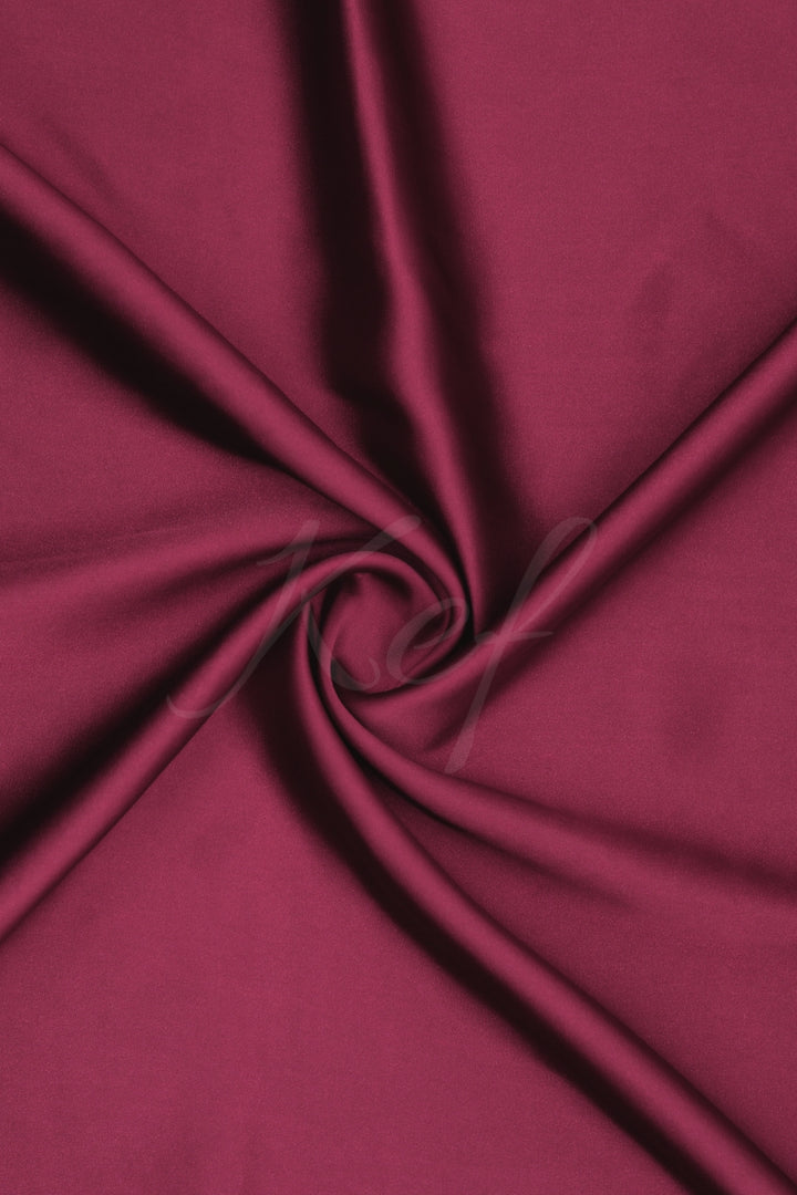 Plain Silk Hijab - Maroon