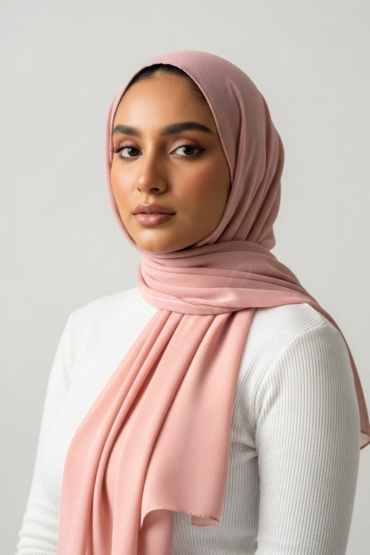 Georgette Hijab - Mauve