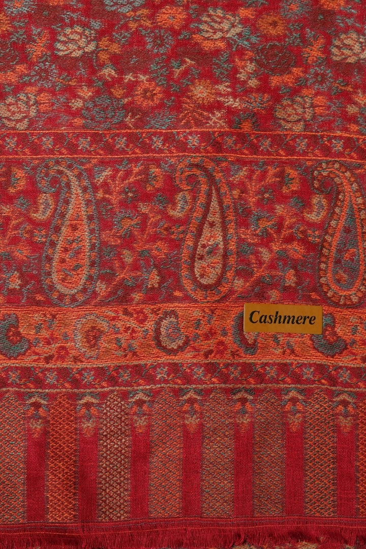 Printed Cashmere Legacy Hijab - Merlot