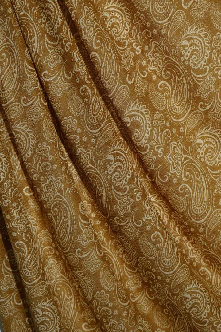 Amber Dusk Lawn - Metallic Gold