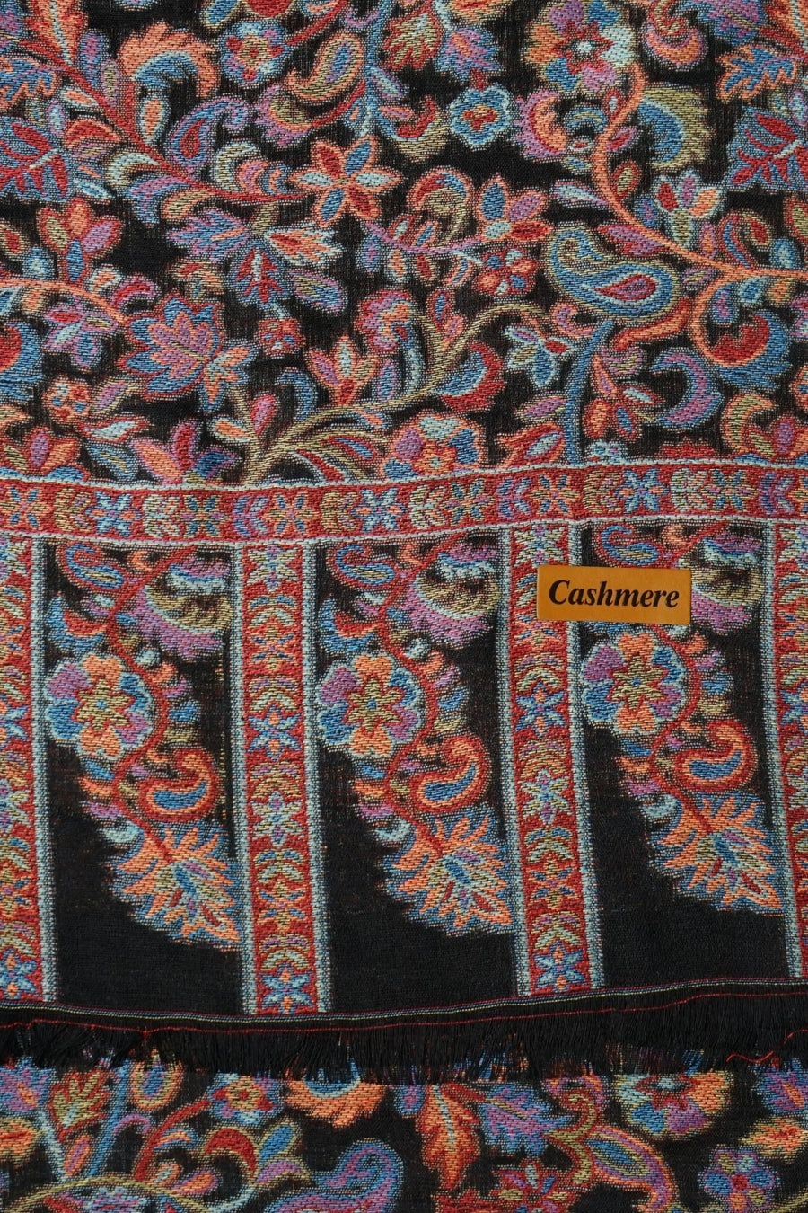 Printed Cashmere Dynasty Hijab - Midnight Bloom