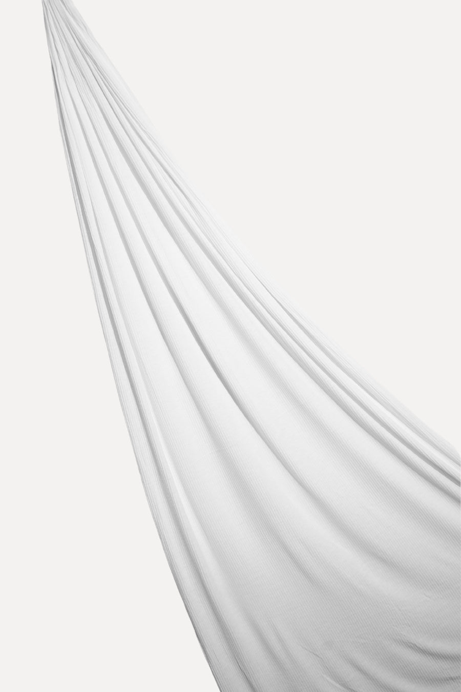 Textured Rib Jersey Hijab - Milky White