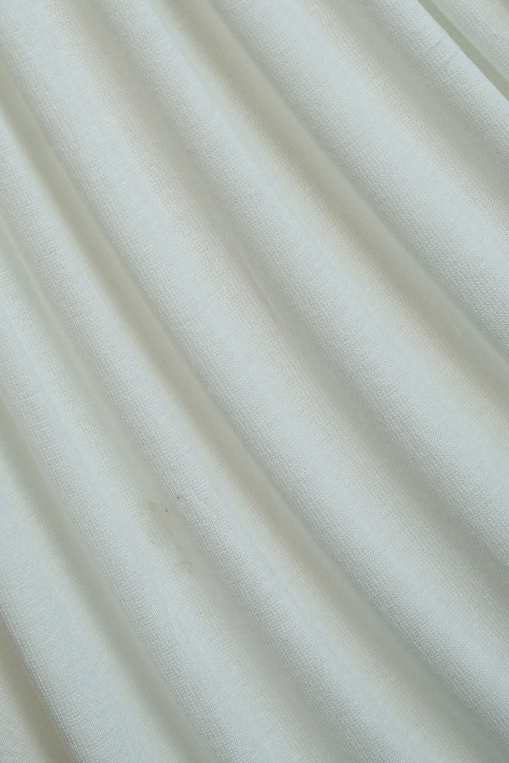 Woven Jersey Hijab - Milky White