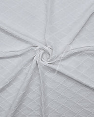 Pleated Georgette - Milky White