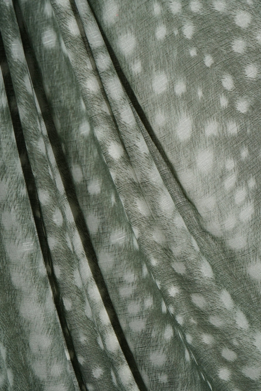 Deer Printed Lawn - Mint Green