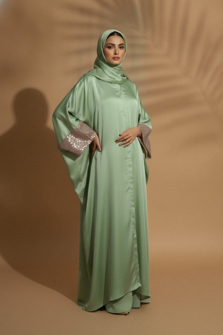 Mint Laced Royale Kaftan