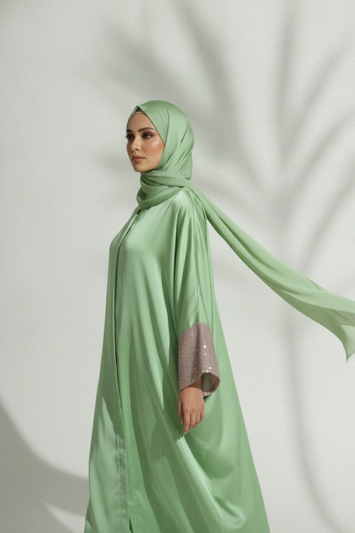 Mint Laced Royale Kaftan